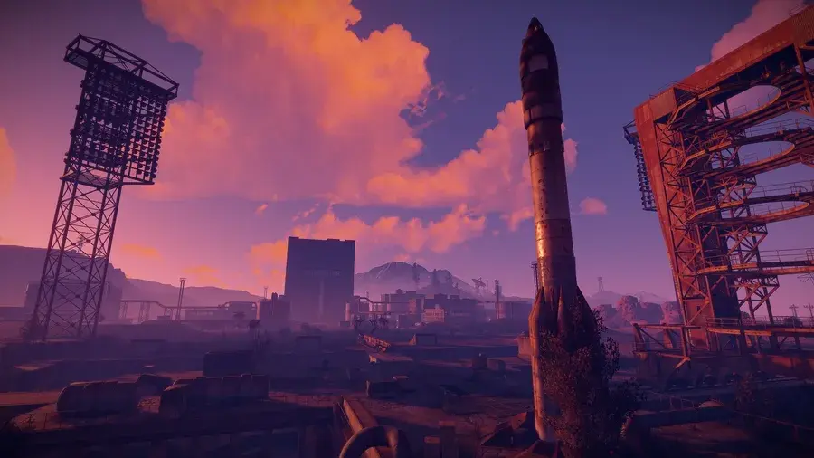 Rust rocket build outside 2Stoned base